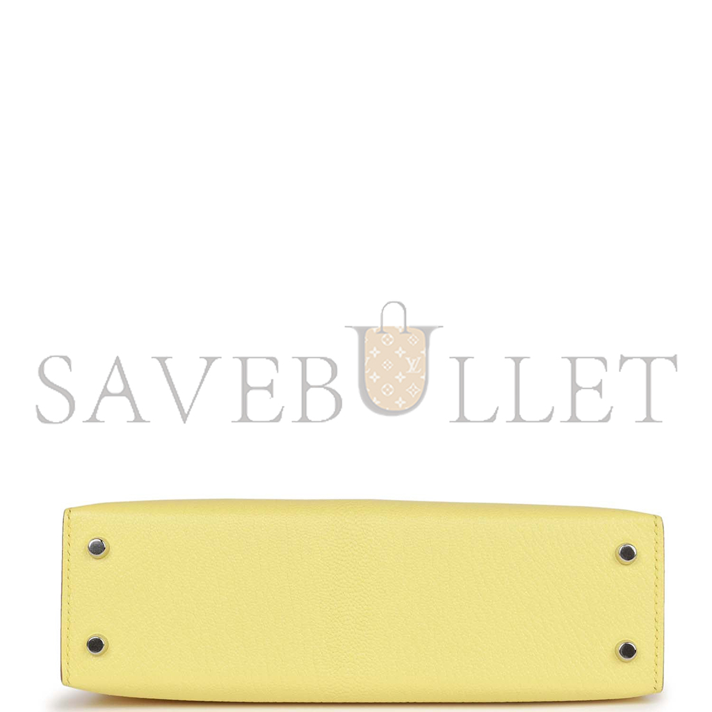 H**mes mini kelly ii sellier limoncello chevre palladium hardware (19*12*5.5cm)